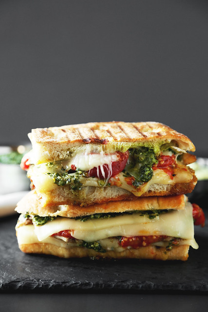 Grilled Panini Sandwich Recipes
 Grilled Chicken Pesto Panini The Candid Appetite