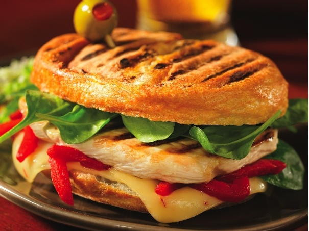 Grilled Panini Sandwich Recipes
 Grilled Chicken Spinach Red Pepper and Pepper Jack