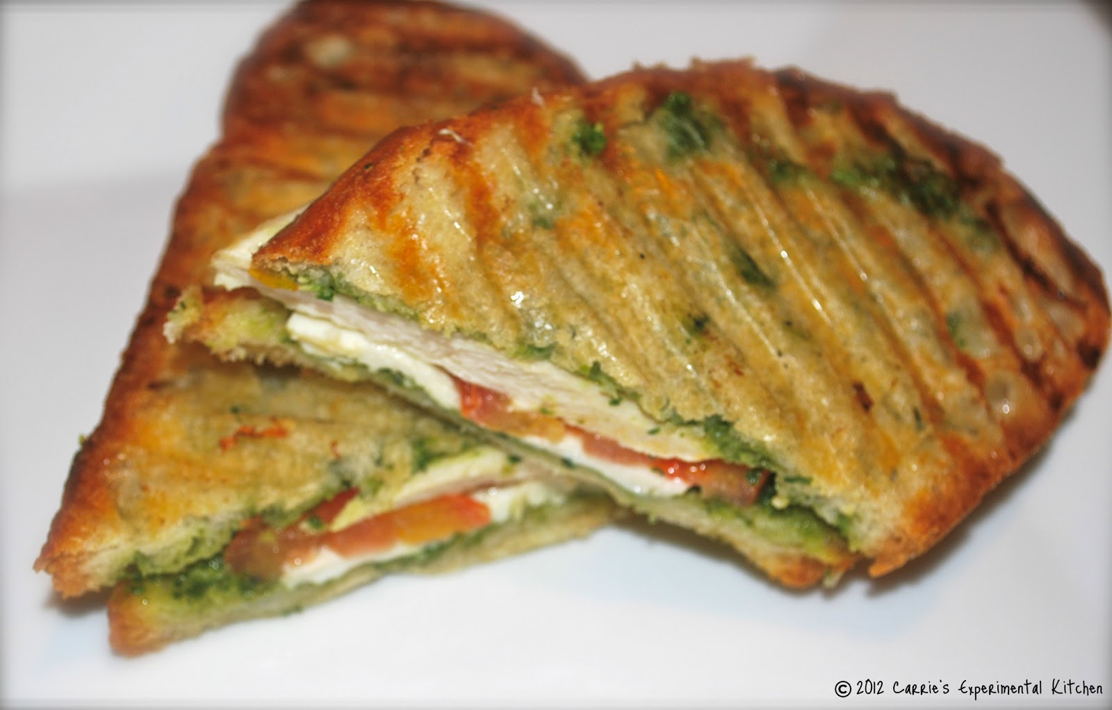 Grilled Panini Sandwich Recipes
 Carrie s Experimental Kitchen Grilled Chicken & Pesto Panini