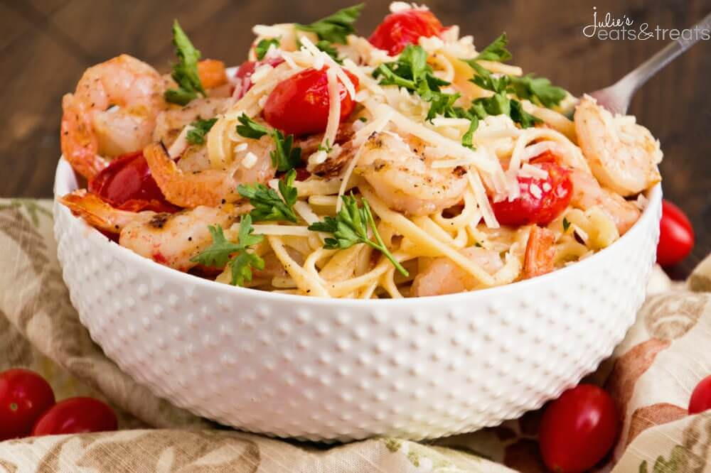 Grilled Shrimp Pasta
 Grilled Shrimp & Tomato Pasta Julie s Eats & Treats