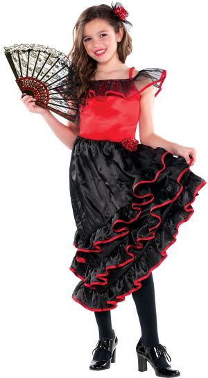 Halloween Costumes For Girls Party City
 Girls Spanish Dancer Costume Party City