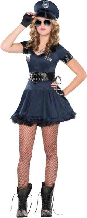 Halloween Costumes For Girls Party City
 Teen Girls Locked N Loaded Cop Costume Party City