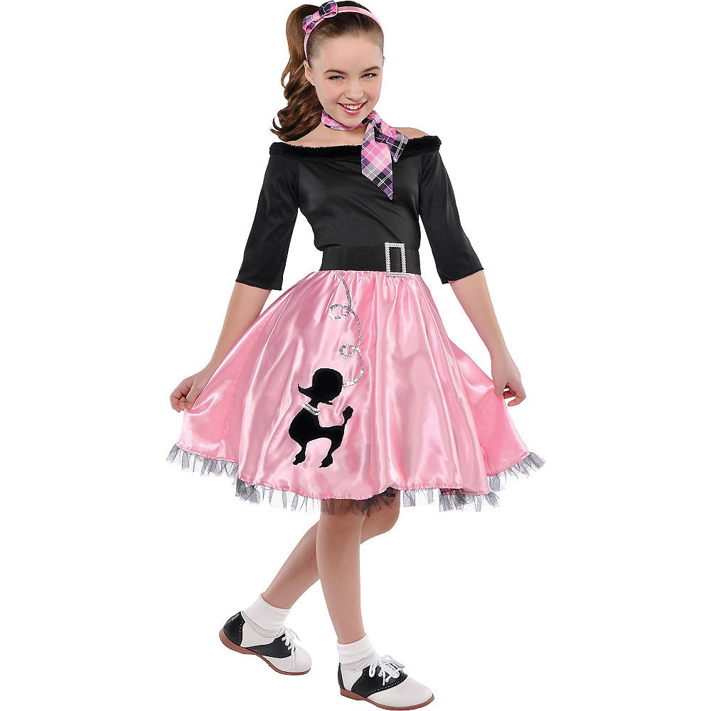Halloween Costumes For Girls Party City
 Girls Miss Sock Hop Costume
