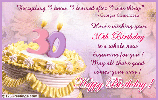 Happy 30 Birthday Quotes
 Latest Most Beautiful Birthday Wishing Wallpapers Cards