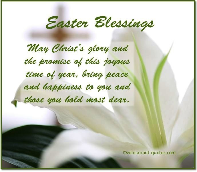 Happy Easter Blessings Quotes
 Easter blessings to all of my family and friends
