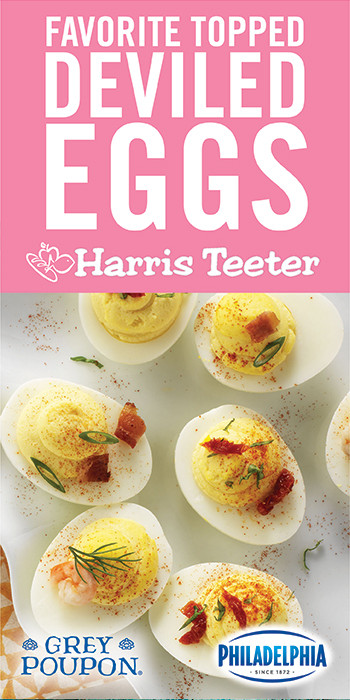 Harris Teeter Easter Dinner
 Just in time for Easter Favorite Topped Deviled Eggs in