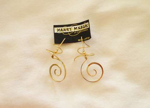Harry Mason Earrings
 Harry Mason spiral earrings are my favorite pieces of jewelry
