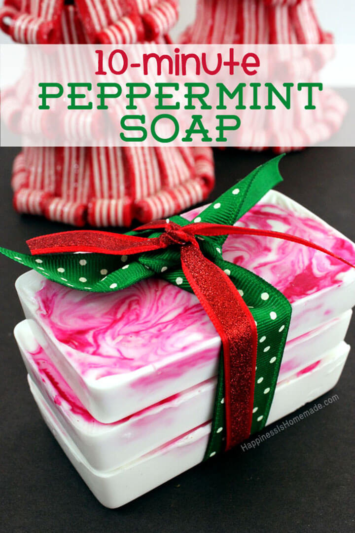 Holiday Gift Crafts Ideas
 10 Minute DIY Holiday Gift Idea Peppermint Soap