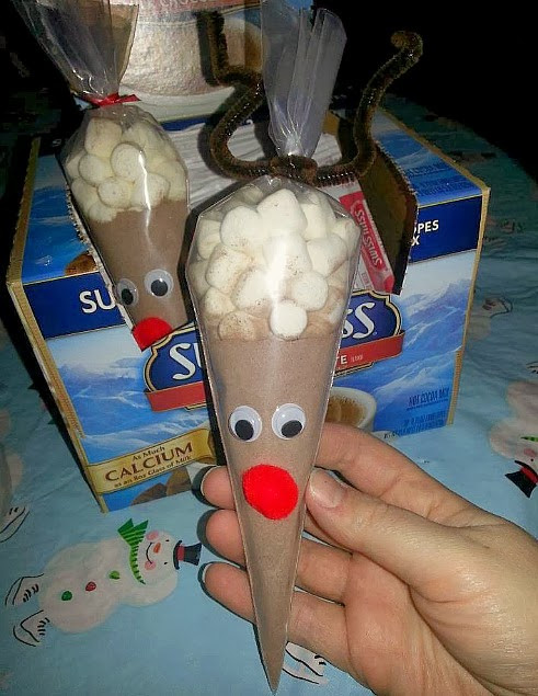 Holiday Gift Crafts Ideas
 A Sweet and Simple Season Reindeer Hot Cocoa Cone