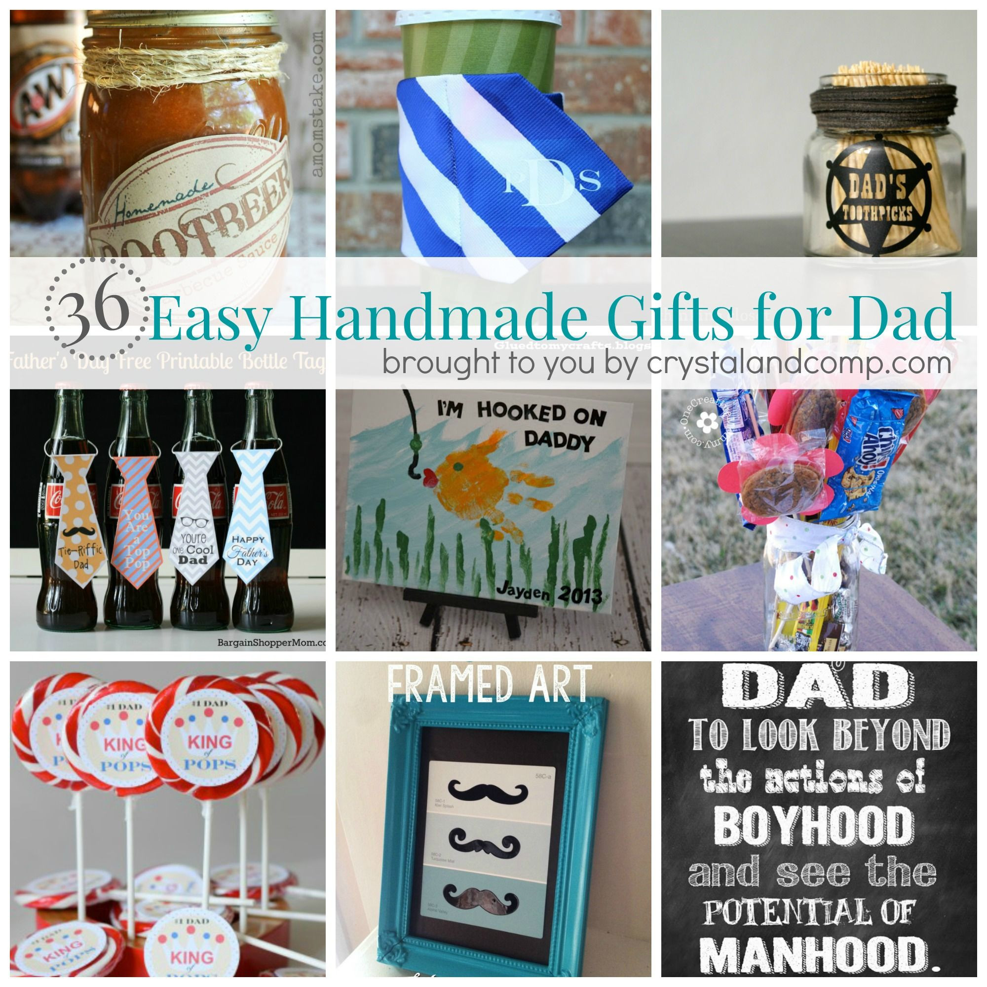 Holiday Gift Ideas For Dad
 36 Easy Handmade Gift Ideas for Dad
