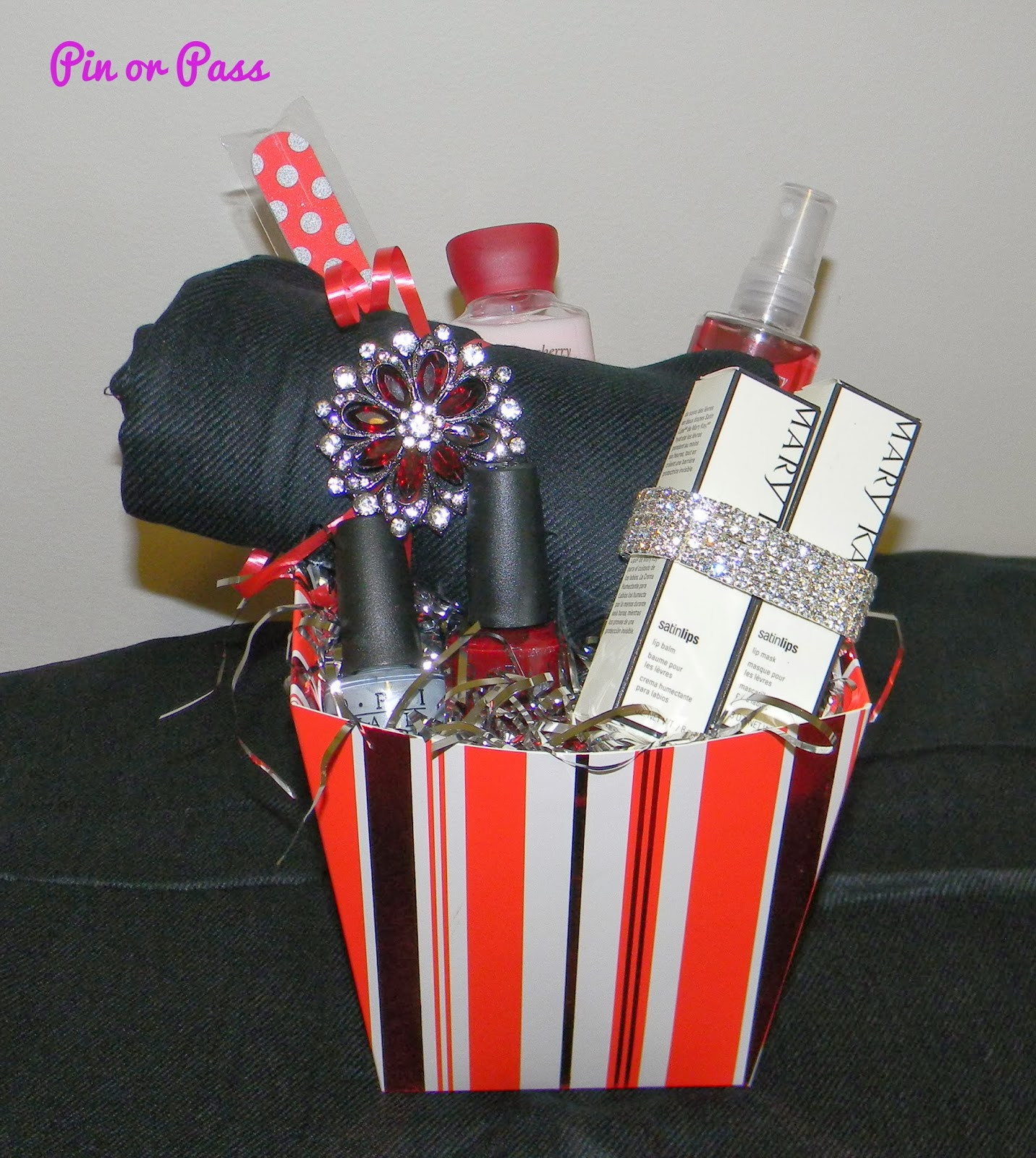 Holiday Party Raffle Ideas
 Pin or Pass A Holiday Gift Basket Idea Inspired by Pinterest