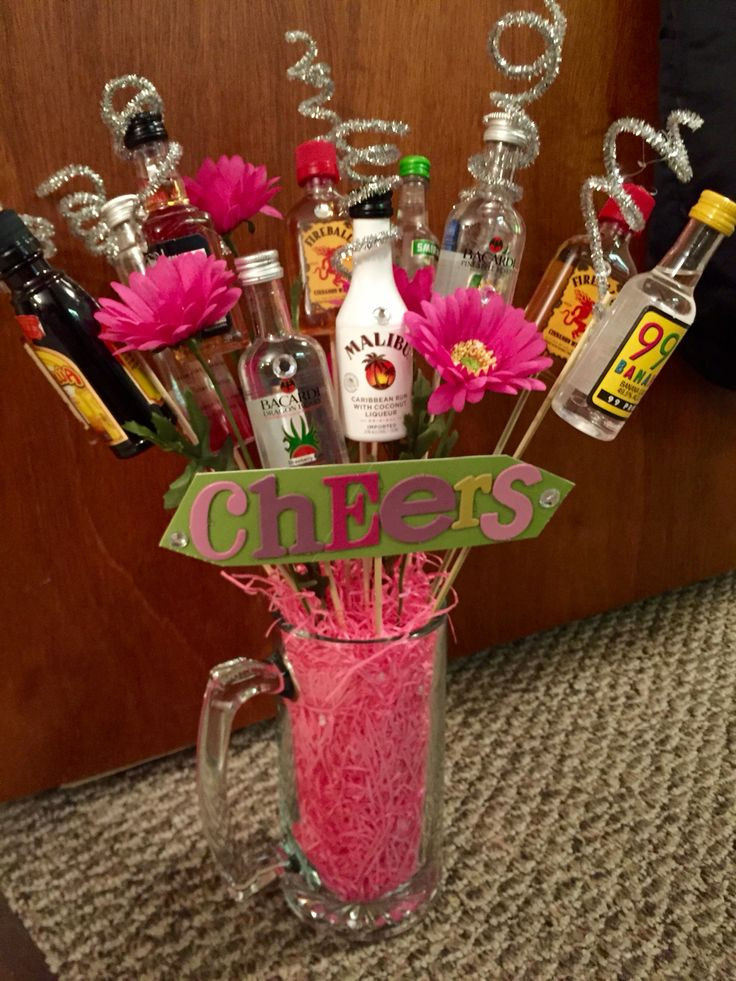 Holiday Party Raffle Ideas
 Booze Bouquet Perfect for a raffle prize birthday t