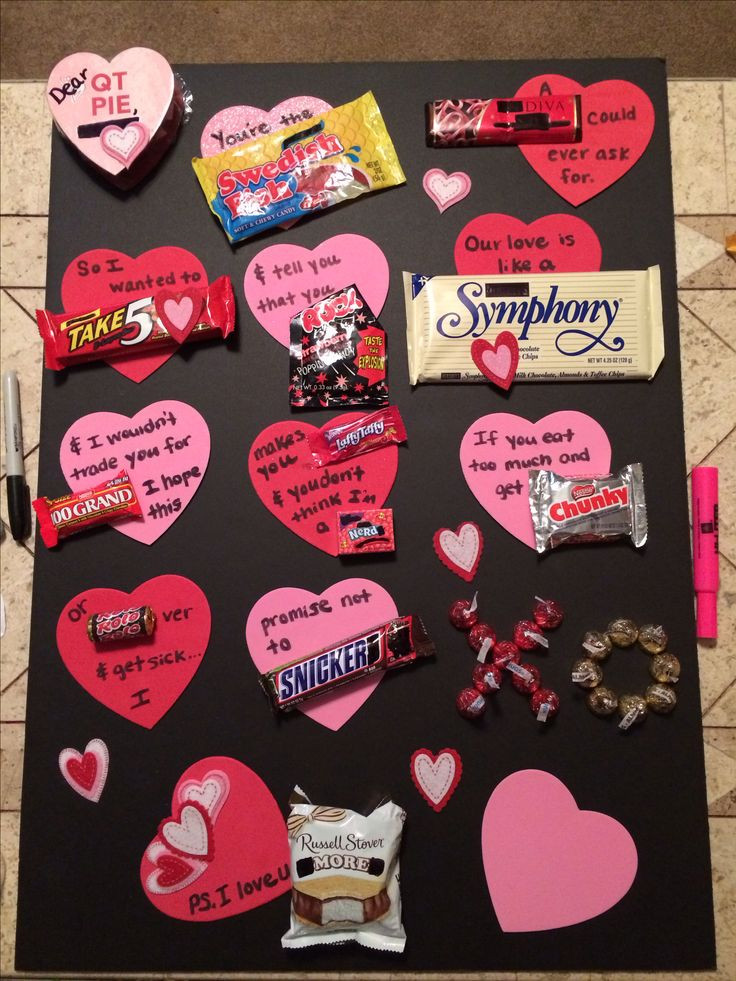 Home Made Gift Ideas For Valentines Day
 DIY candy bar valentine s day card t for him use the