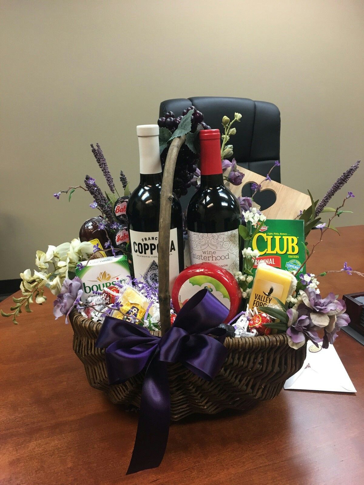 Homemade Wine Gift Basket Ideas
 My wine and cheese t basket