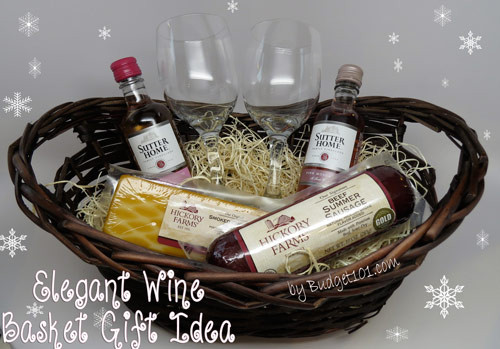 Homemade Wine Gift Basket Ideas
 Wine Gift Basket under $12