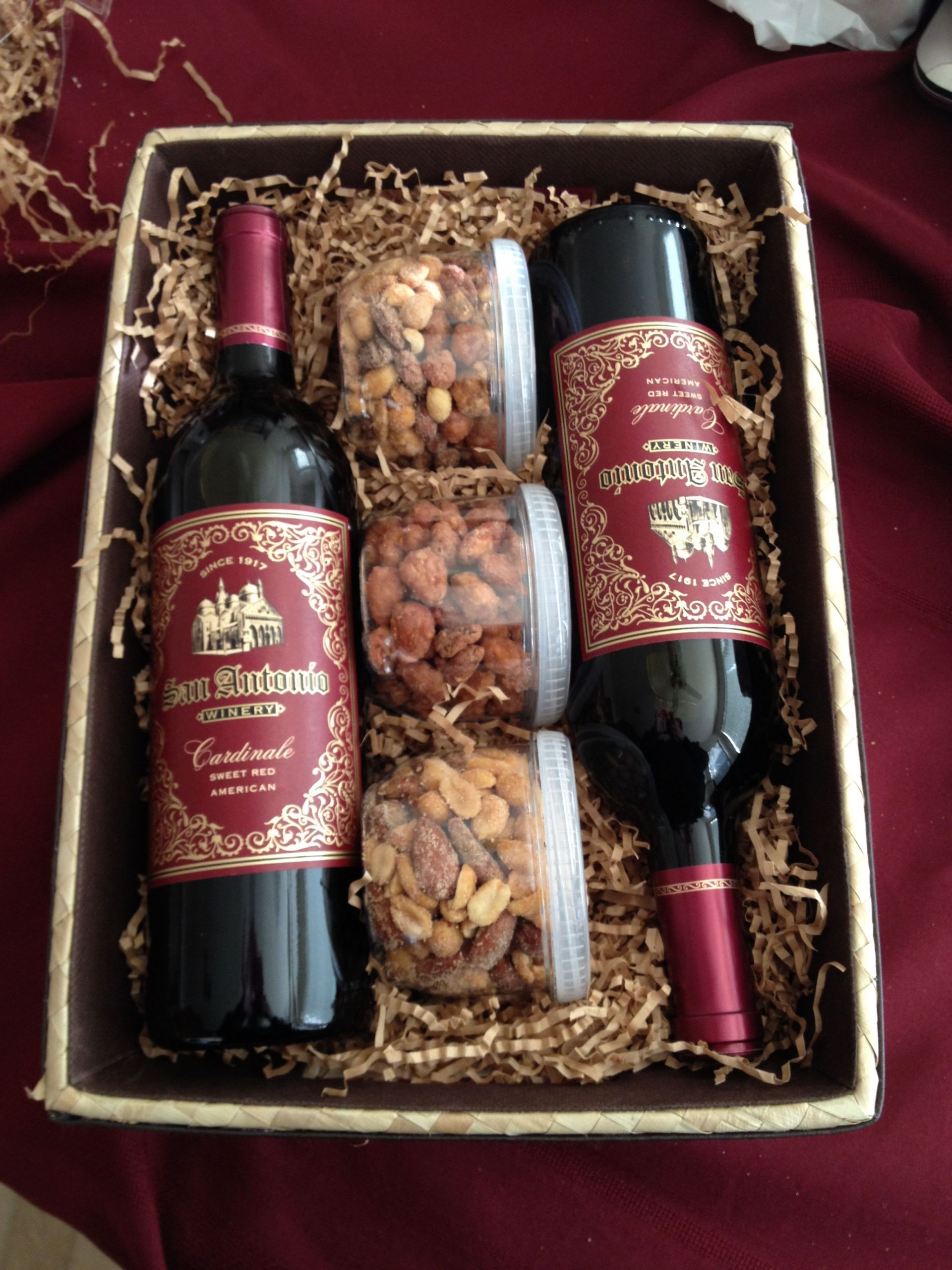 Homemade Wine Gift Basket Ideas
 Wine Gift Basket Nuts are a good idea to add to the wine