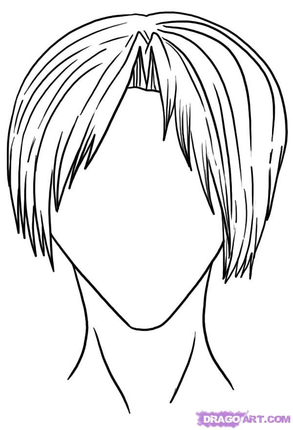 How To Draw Hairstyles Easy
 How to Draw Male Hair Styles Step by Step Anime Hair