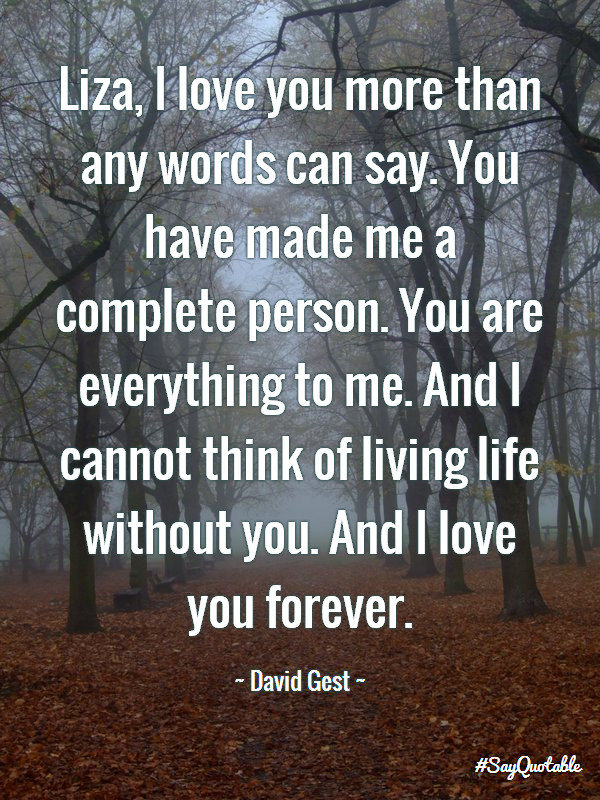 I Love You More Than Words Can Say Quotes
 FUNNY DAVID GEST QUOTES image quotes at hippoquotes