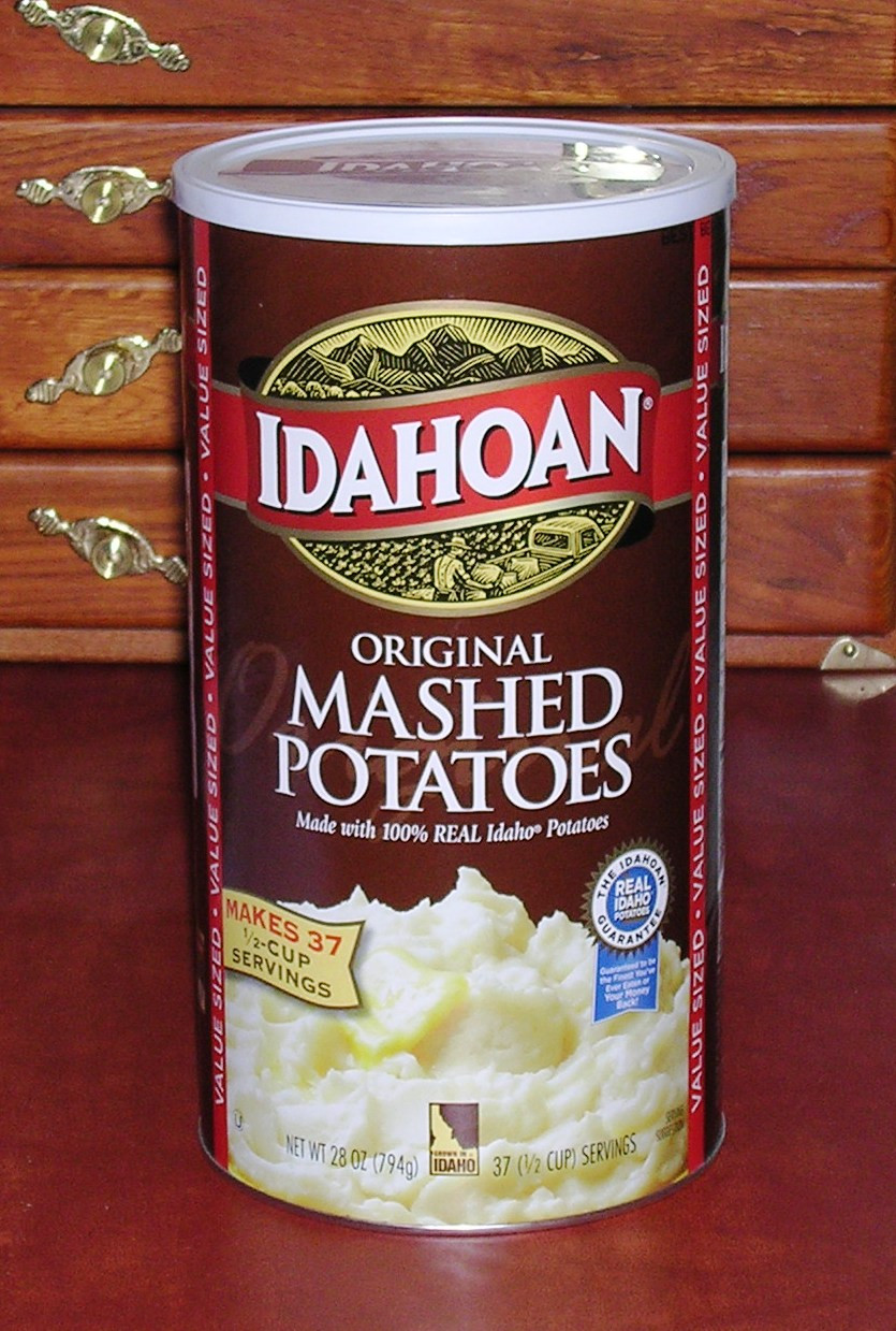Idahoan Instant Mashed Potatoes
 Store Potatoes