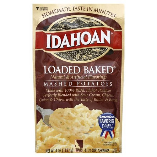 Idahoan Instant Mashed Potatoes
 Idahoan Instant Mashed Potatoes Loaded Baked 4 oz pkg