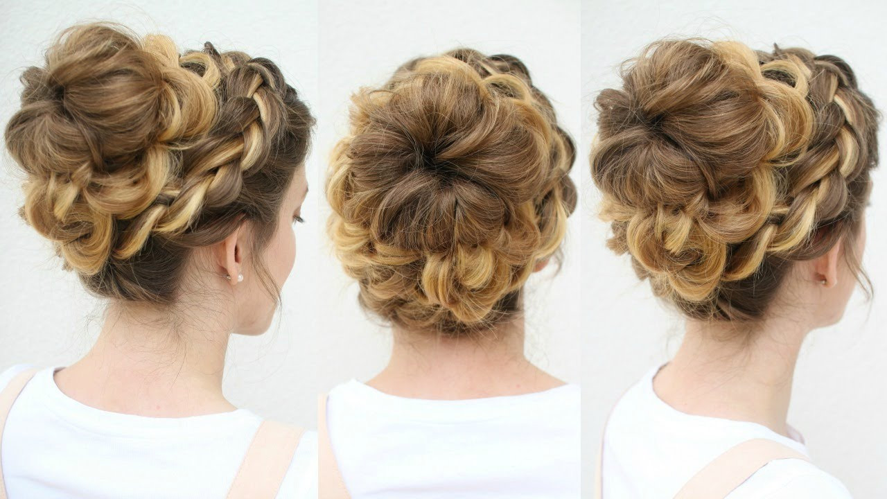 Images Of Updos Hairstyles
 Beautiful Braided Bun Updo