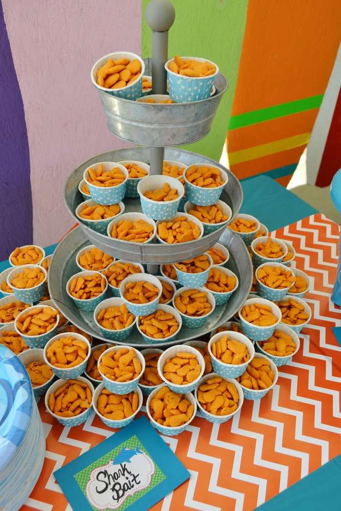 Kid Beach Party Food Ideas
 Sharks and surfing birthday party food See more party