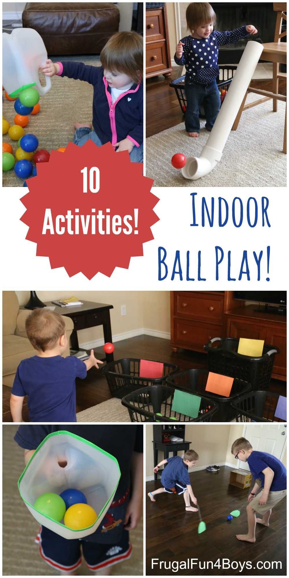 Kids Indoor Activities
 Indoor Ball Play 10 Active Games for Kids Frugal Fun