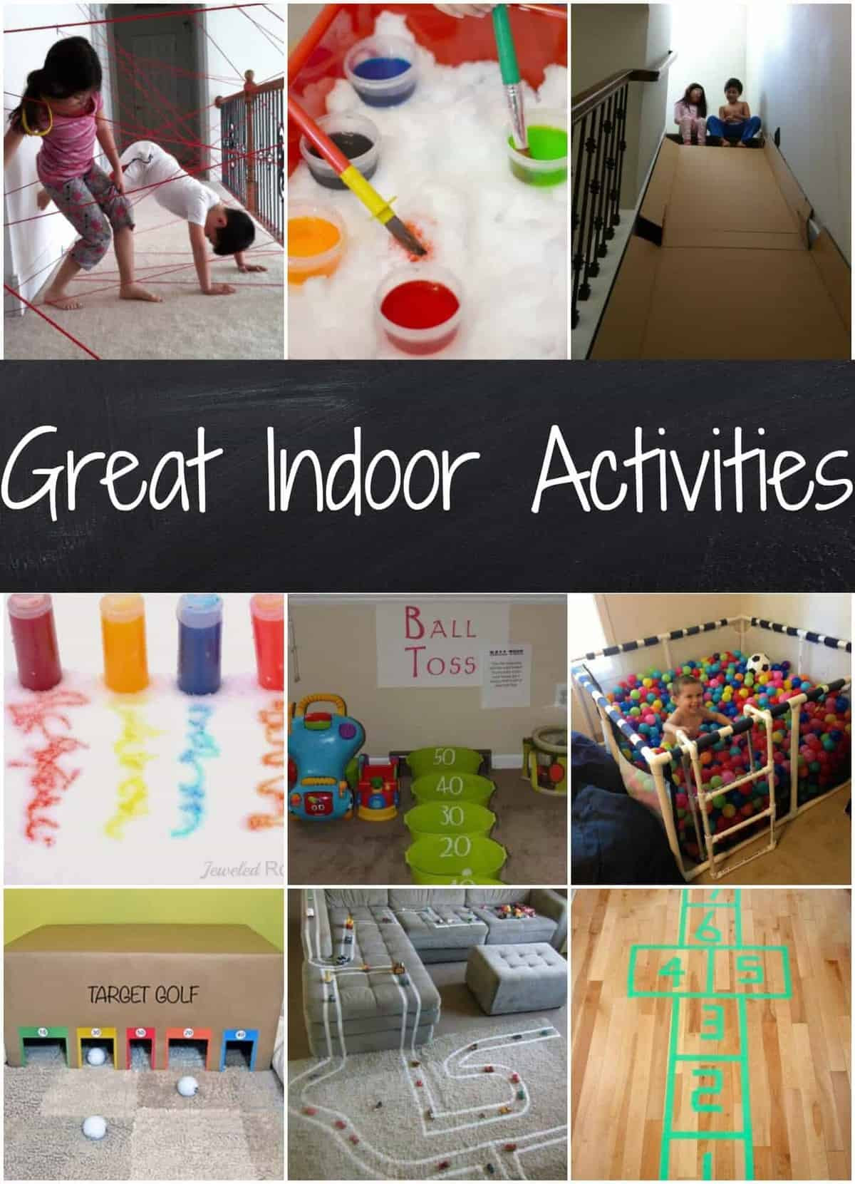 Kids Indoor Activities
 Easy Indoor Activities Rainy Day Activities Snow Day