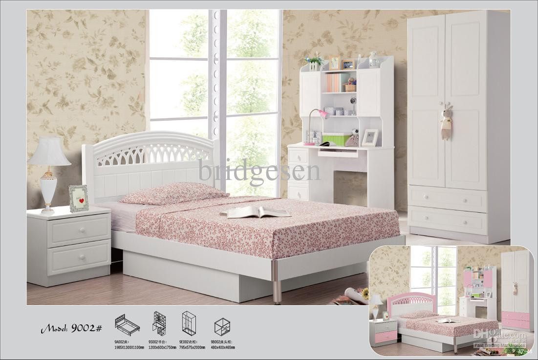 Kids White Bedroom Set
 White Pink Princess Children Bedroom Furniture Children