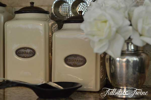 Kitchen Counter Canisters
 how to decorate above kitchen cabinets