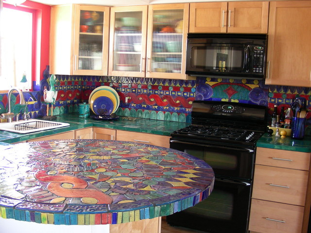 Kitchen Mosaic Tile
 Kitchen Backsplash Handmade tile mosaic Eclectic