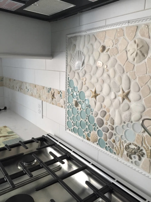 Kitchen Mosaic Tile
 Custom Matching Kitchen Mosaic Backsplash & Border
