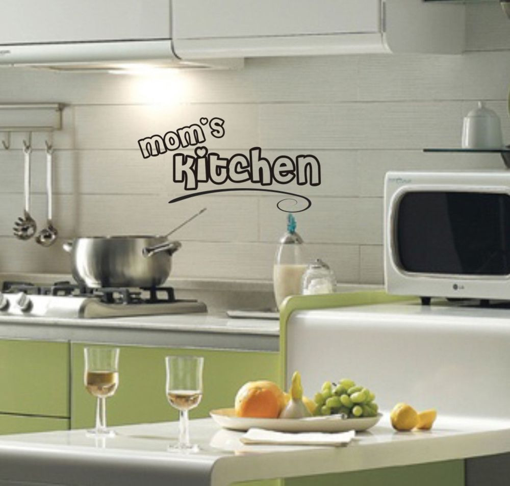 Kitchen Wall Decals Removable
 Mom s Kitchen Wall Decal removable vinyl sticker quote