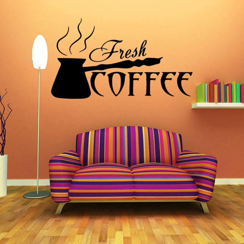 Kitchen Wall Decals Removable
 Aliexpress Buy DIY Coffee Kitchen Decor Wall