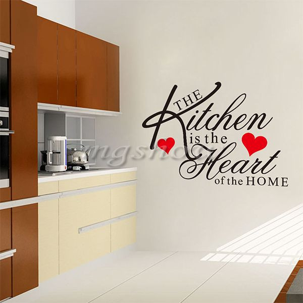 Kitchen Wall Decals Removable
 Kitchen Heart Home Removable Decal Wall Stickers Vinyl