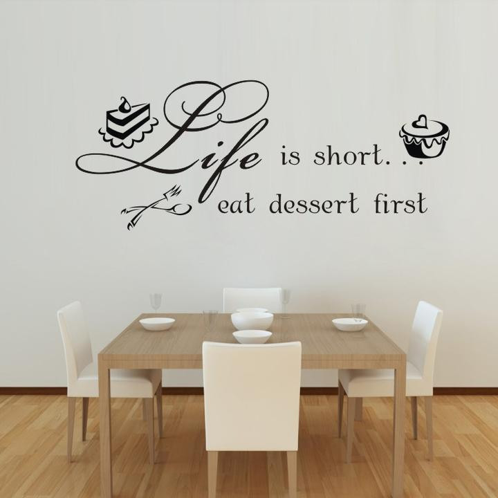 Kitchen Wall Decals Removable
 Kitchen Vinyl Wall Quotes QuotesGram