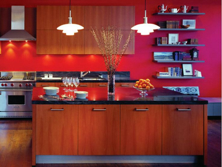Kitchen With Red Wall
 30 best Red Kitchen Walls images on Pinterest