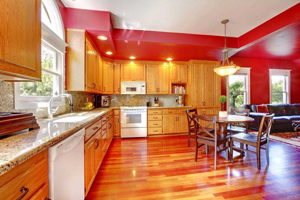 Kitchen With Red Wall
 60 Red Room Design Ideas All Rooms Gallery