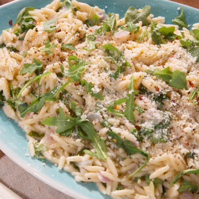Lamb Side Dishes Food Network
 Peppery Parmesan Orzo Recipe in 2019