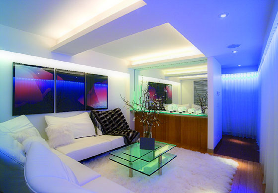 Led Living Room Lights
 Interior lighting with LED