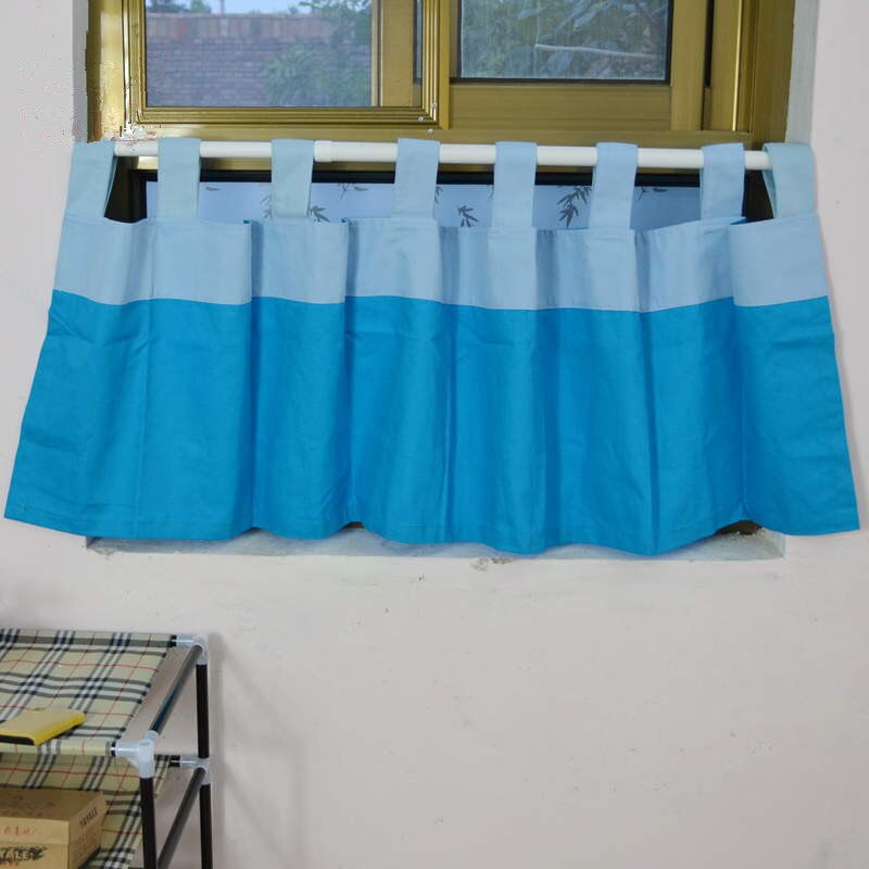 Light Blue Kitchen Curtains
 Coffee Curtain 1 Panel 19"H 57"W 50cmH 145cmW Sky Blue