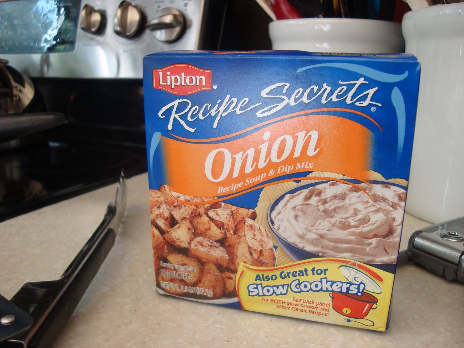 Lipton Onion Soup Mix
 f the Wheaten Path Warning Lipton ion Soup Mix is