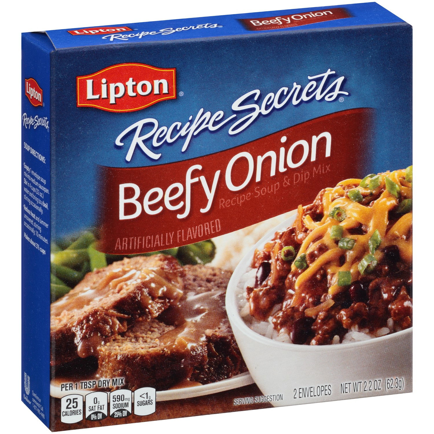 Lipton Onion Soup Mix
 Lipton Recipe Secrets Beefy ion Soup and Dip Mix 2 2 Oz