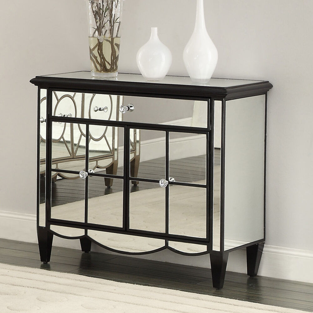 Living Room Chest Table
 Storage Cabinet Chest Mirrored Accent Table Console Buffet