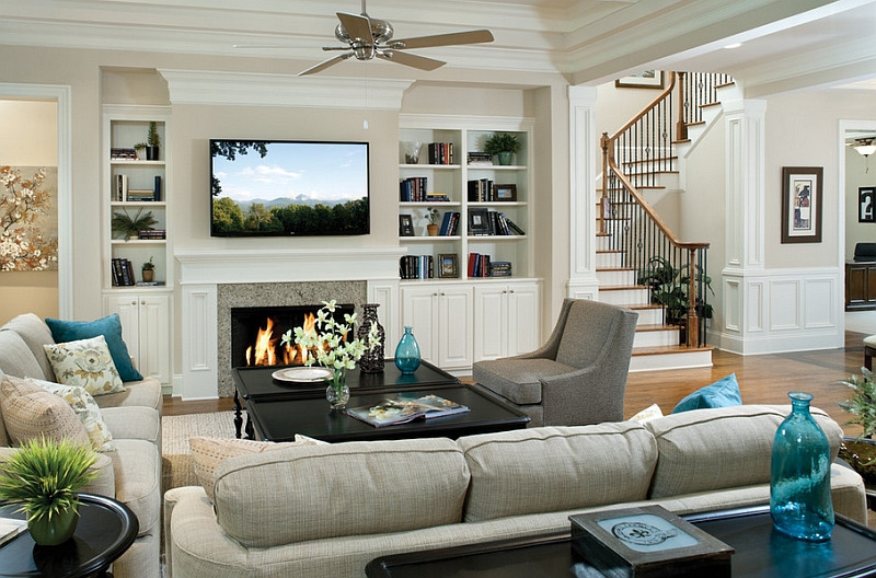 Living Room Tv Ideas
 TV Fireplace Design Ideas