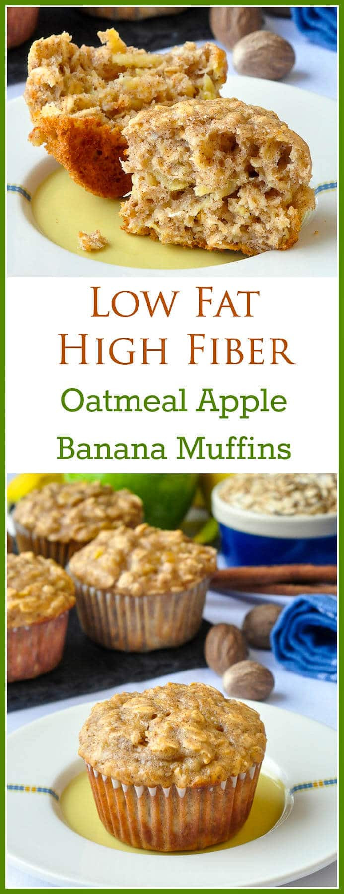 Low Calorie Muffin Recipes
 Oatmeal Apple Banana Low Fat Muffins Easy delicious