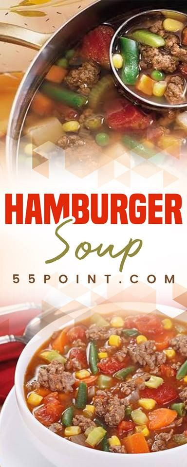 Low Calorie Soup Recipes Weight Watchers
 WEIGHT WATCHERS HAMBURGER SOUP ♥
