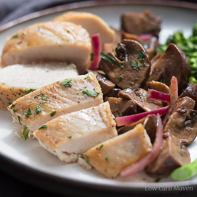 Low Carb Baked Chicken Breast Recipes
 Healthy Low Carb Chicken Recipe with Marinated Mushrooms