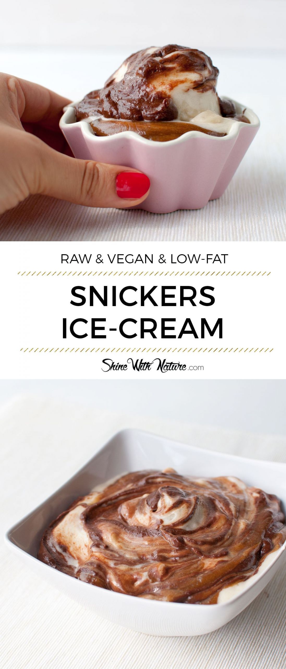 Low Fat Vegan Desserts
 Raw Snickers Ice Cream Recipe in 2019