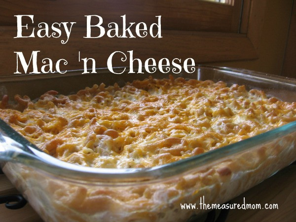 Macaroni And Cheese Baked Recipe Easy
 Easy Baked Macaroni and Cheese The Measured Mom